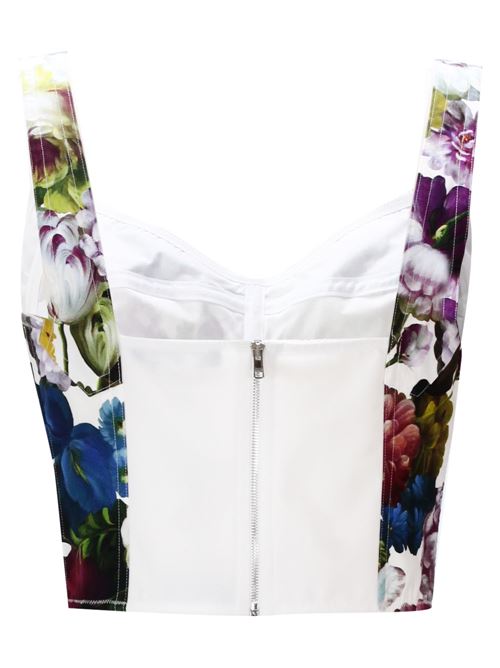 white/multicolour cotton blend canvas Nocturnal Flower-print Dolce & Gabbana | F7W98THS5Q2HA4YF